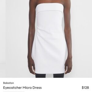 Babaton White Micro Dress
